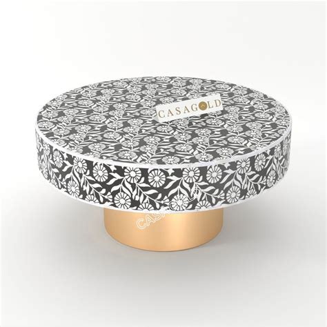 Inlay Round Coffee Table - Sunflower – CasaGold