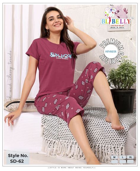 Women Capri Night Suits – Kavya Style Plus