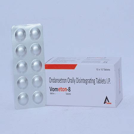 Vometon 8 - Ondansetron Orally Disintegration Tablets IP - Alencure ...