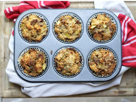 Cranberry-Stuffed Cornbread Stuffing Muffins Recipe - Food.com