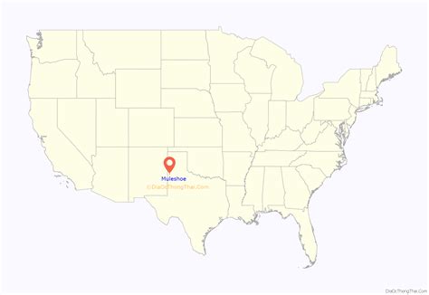 Map of Muleshoe city - Thong Thai Real