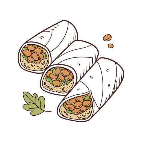 Nutritious Mini Whole Wheat Wraps with Mashed Beans for Healthy Treats ...