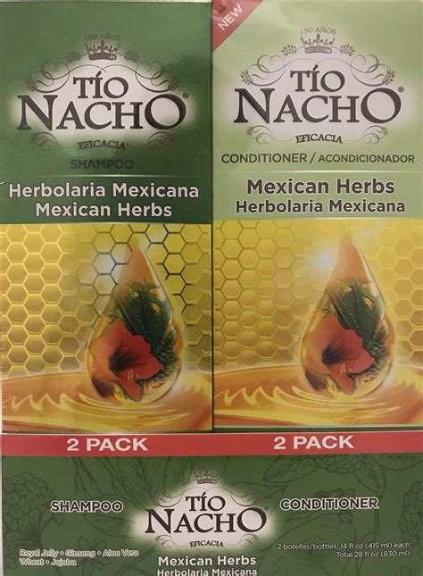 TIO NACHO Mexican Herbs Shampoo and Conditioner, Twin Pack (2 Pack 14 ...