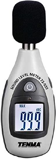 Tenma 72-935 Compact Digital Sound Level Meter, Large 3/4" Digit LCD ...