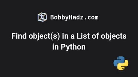 Object in Python 的图像结果