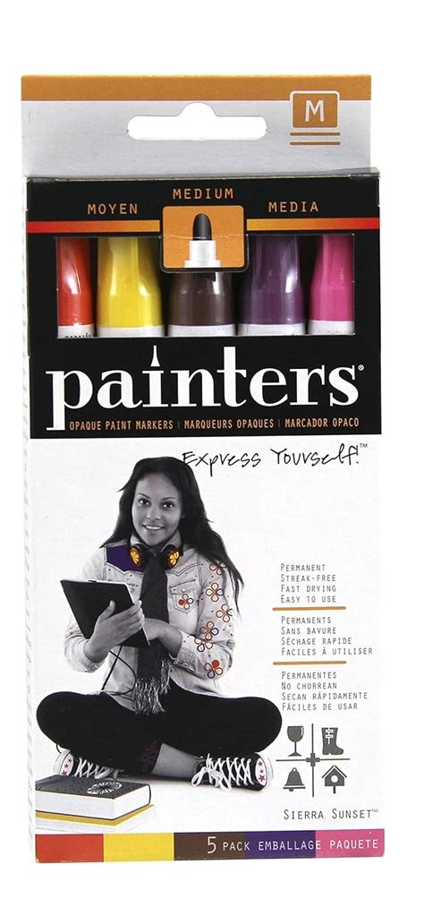 Buy Elmer's Painters Opaque Paint Markers, Set of 5 Markers, Craft ...