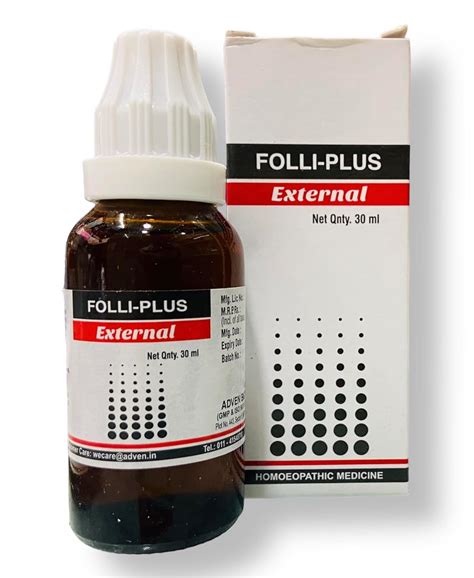 homeo-24 Folli Plus External Drops Homeopathic (30ml) - SET OF 2 ...