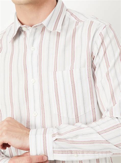 Buy Men Striped Slim Fit Shirt Online at just Rs. 1199.0 ...