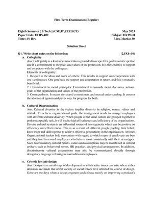 Human Values Unit 4 - UNIT 4 Engineer's Responsibilities and Rights and ...