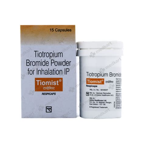 TIOMIST RESPICAP 15'S : View Price, Combination and Alternatives | Medkart