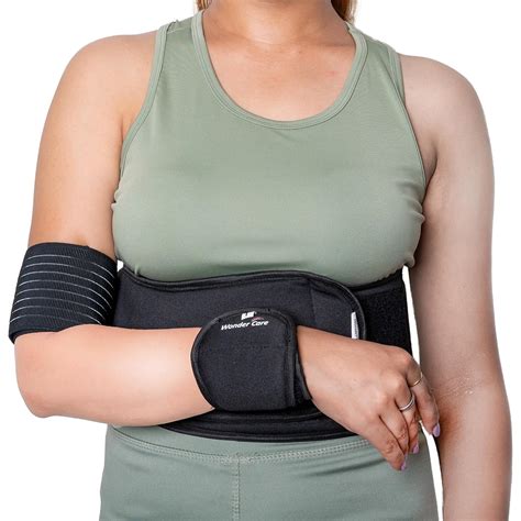 Buy Wonder Care-Left Right Shoulder Immobilizer Arm Sling Elastic Brace ...