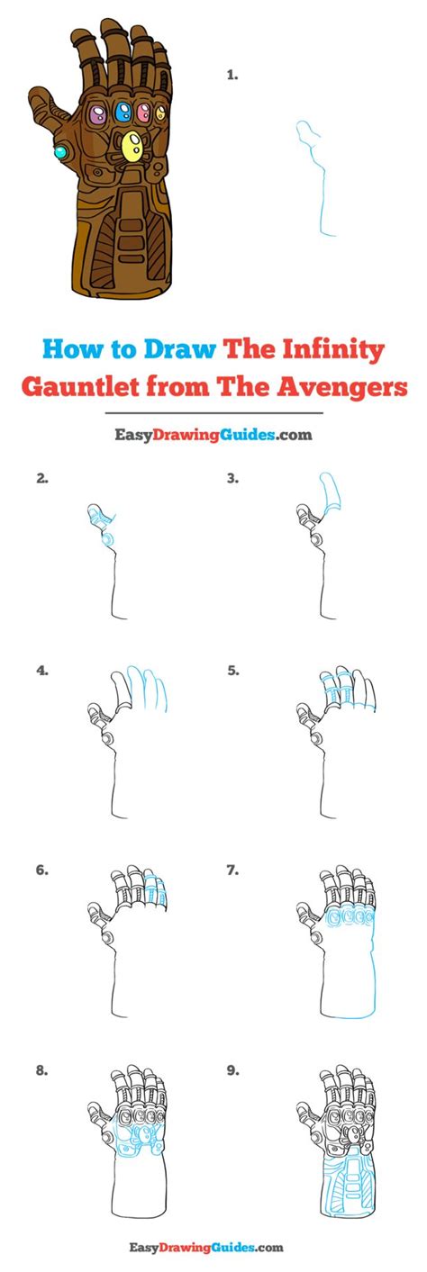 Infinity Gauntlet Tutorial Drawing 的图像结果