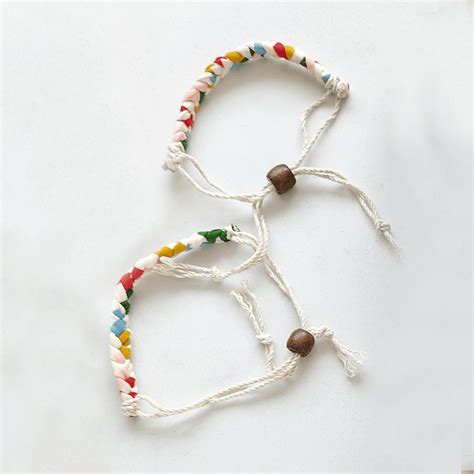Rainbow Upcycled Fabric Bracelet | Gift by WEAR EQUAL – Brown Living™