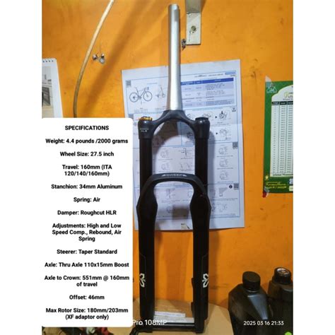 Jual FORK X-Fusion Sweep HLR Boost 15x110mm Travel 160mm 27.5inch ...