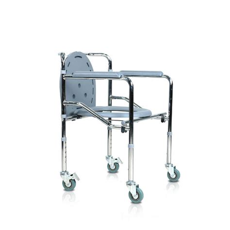 Buy Folding Bedside Commode Seat, Moving Wheeled Commode Chair ...