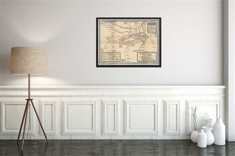 Buy 1921 London Underground . Showing The Underground Routes & Stations ...
