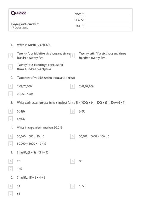 50+ Operations With Rational Numbers worksheets for 4th Class on ...