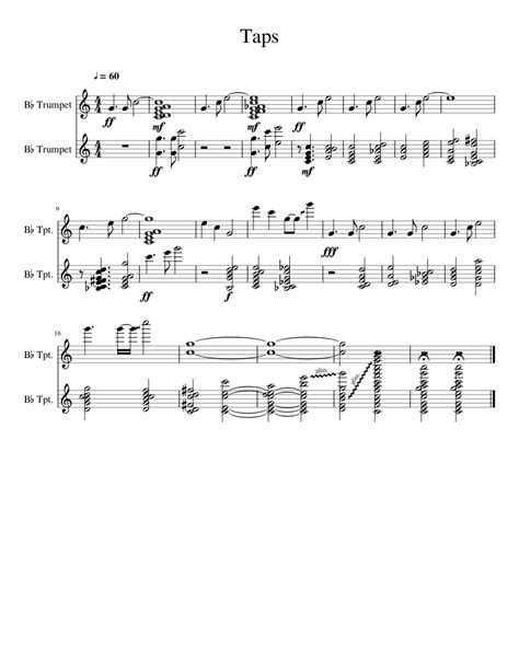 Taps sheet music for Trumpet download free in PDF or MIDI