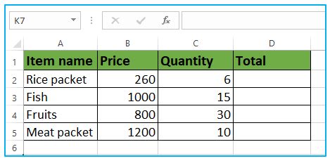 Image result for Mixed Reference Example in Excel