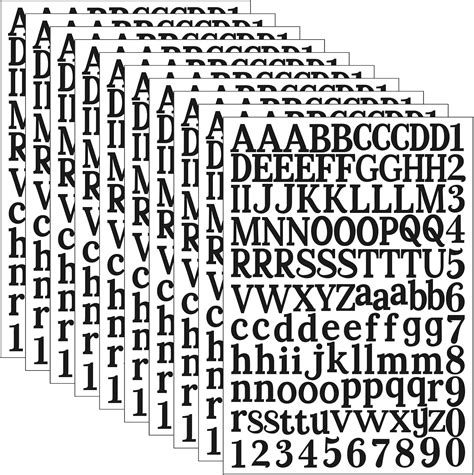 SZWQILIN Self-Adhesive Vinyl Letter Stickers - 1210 Pieces, India | Ubuy