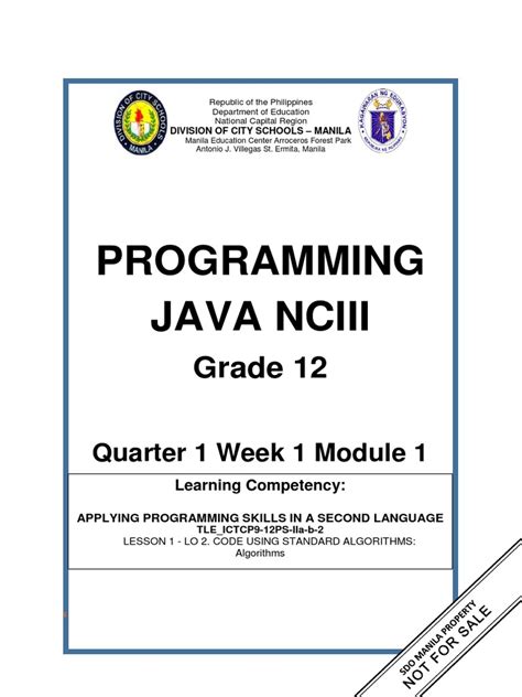 Image result for Grade 12 Computer Programming Module PDF