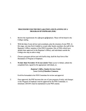 Fillable Online POE Form Fax Email Print - pdfFiller