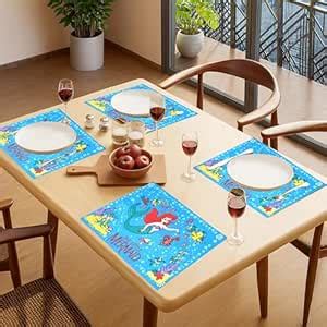 Buy PRAKARTIK BY INDUARTS Kids Girl Table Mats Set of 4 - Mermaid Sea ...