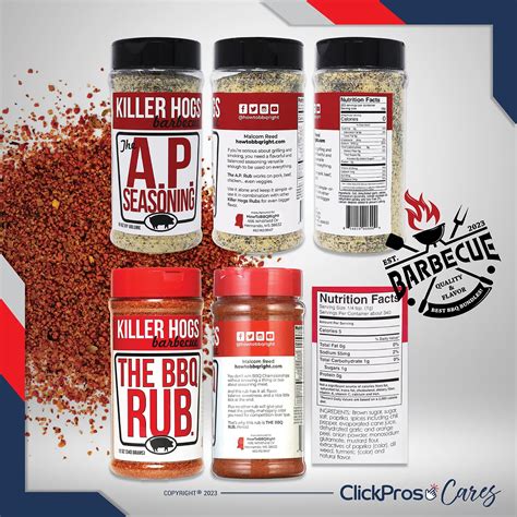 Snapklik.com : Killer Hogs Premium BBQ Barbecue Rub & Seasoning Bundle
