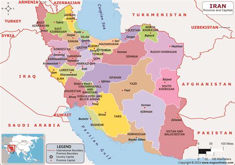 Iran Provinces and Capitals List and Map | List of Provinces and Capitals in Iran
