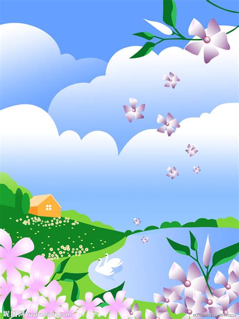 春天的景色和欢笑的阳光平面广告素材免费下载(图片编号:9180647)-六图网