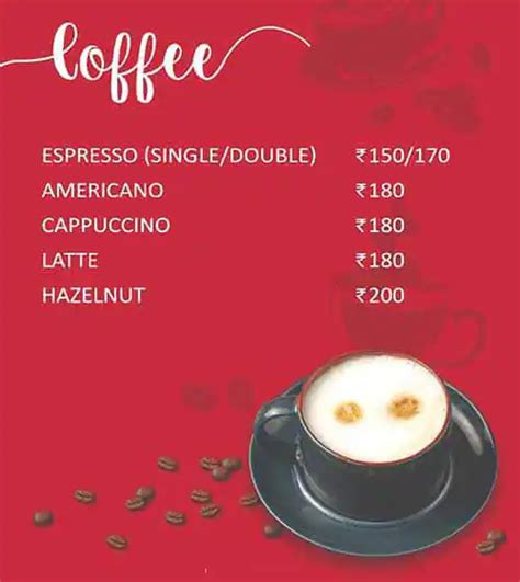 Menu at Tata Cha Now Qmin, Bengaluru, The Market Place