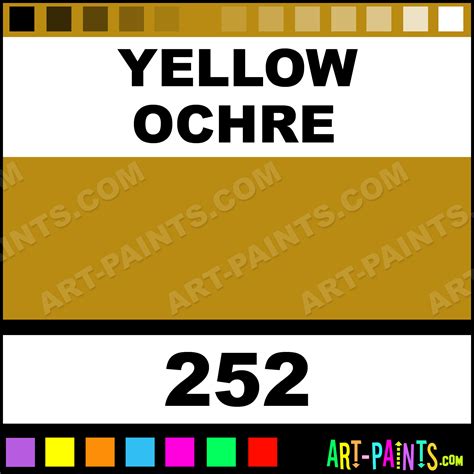 Yellow Ochre Colors Oil Paints - 252 - Yellow Ochre Paint, Yellow Ochre ...