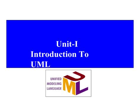 Unit 1 uml - uml - Unit-I Introduction To UML Building blocks of UML ...