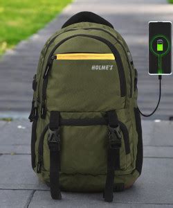 HOLME'S For School Bag/College Bag/For Unisex With USB Port And Rain ...