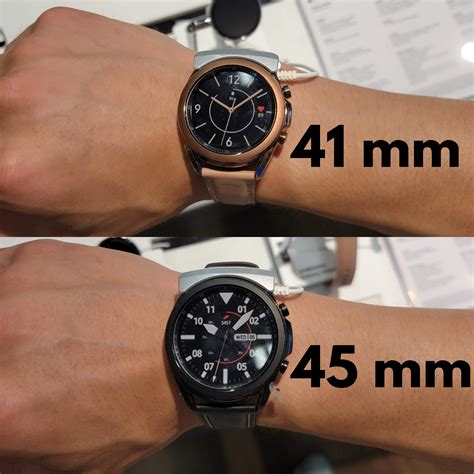 Help me decide on 42mm or 46mm for the Galaxy Watch 4 Classic! Went to ...