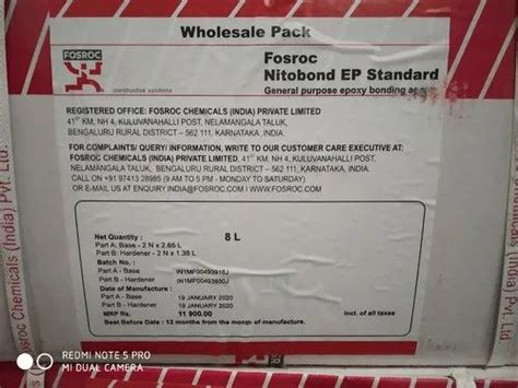 Bonding Agents - Fosroc Nitobond Ep Hardener Trader - Wholesaler ...