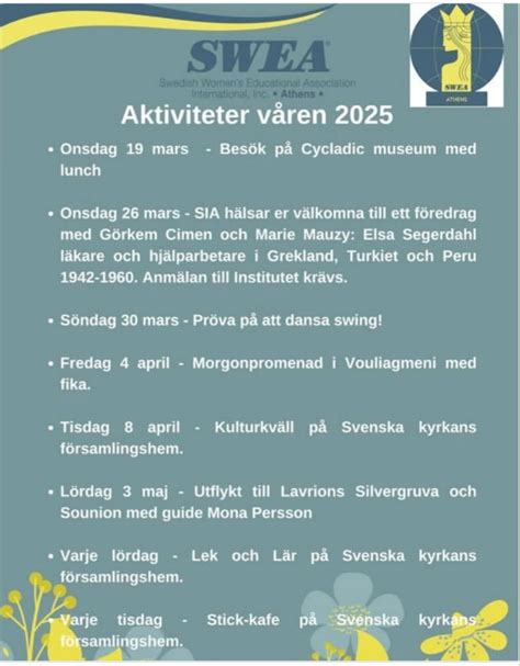 Nyhetsbrev för våren 2025. - Athens