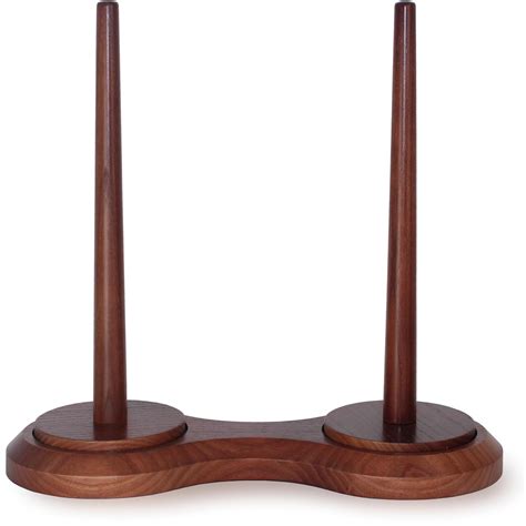 Double Yarn Ball Holder Large Wooden One Pound Spinning. Two Removable ...