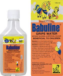 Babuline Gripe Water Ayurvedic Herbal Water for Kids - 135ml, Pack of 3 ...