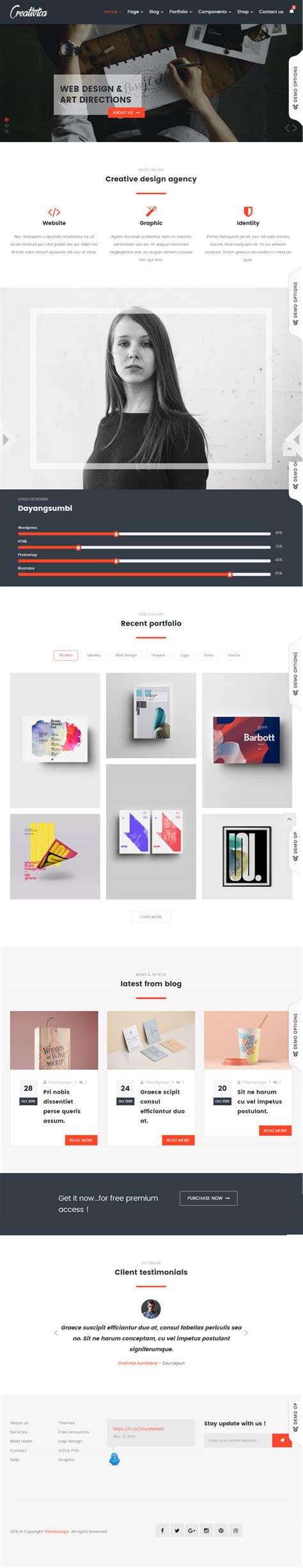 Image result for Creative HTML Templates