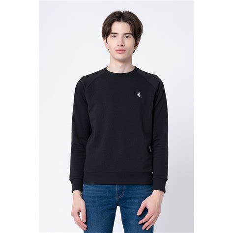 Men's Black Solid Sweatshirt | Redtape