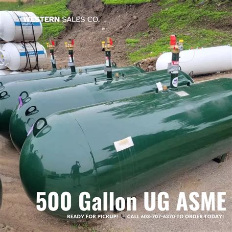 ASME 500 Gallon Underground Propane Tank - Western Sales Company, Inc.