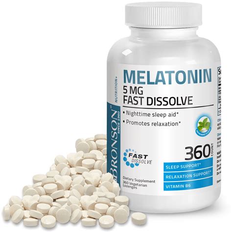 Melatonin 5mg Fast Acting Tablets with Vitamin B6 - India | Ubuy