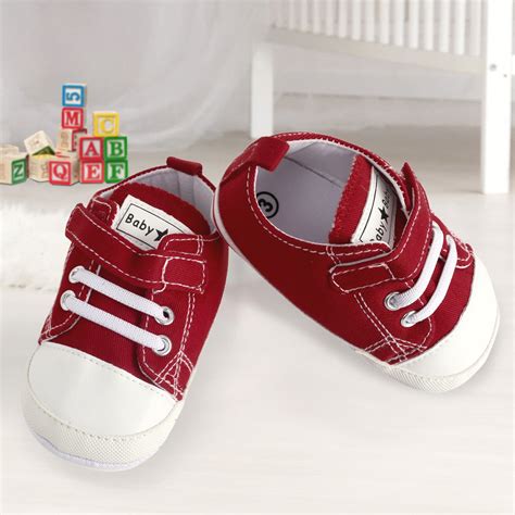 Baby Moo Red Velcro Sneakers
