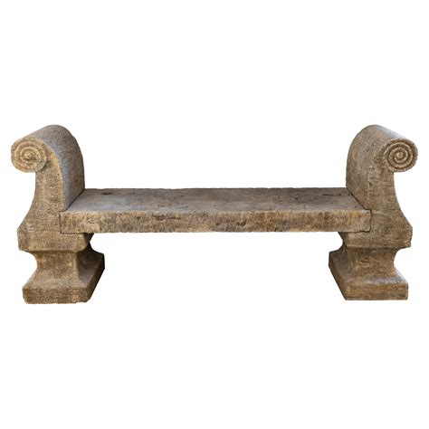 Image result for Limestone Block Bench