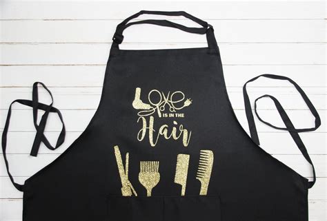 Hair Stylist Bling Glitter Apron with Adjustable neck strap ...