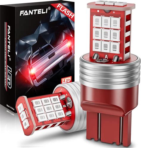 FANTELI 7443 LED Bulb Flashing Brake Lights, 300% Brighter India | Ubuy