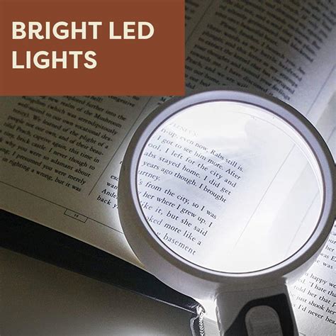 Buy iMagniphy LED Illuminated Magnifying Glass Set with Lights for ...