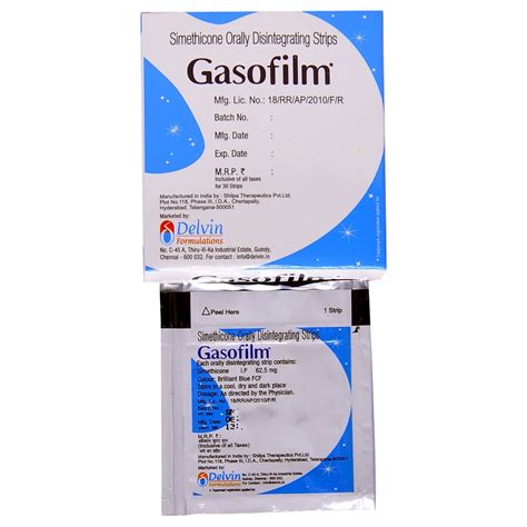 Gasofilm - Pack of 30 Oral Disintegrating Strips : Amazon.in: Health ...