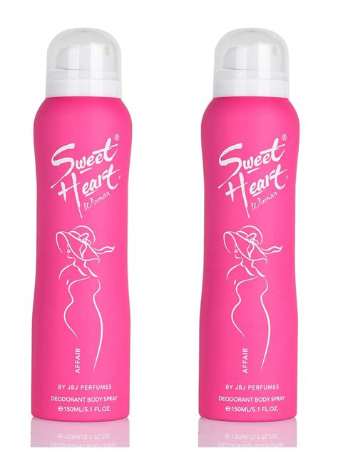 Buy Sweetheart Women Affair Deodorant Body Spray | Pack of 2 | 150 ML ...